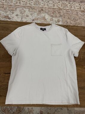 Express Men’s Beige Textured Crew Pocket Tee Size XL